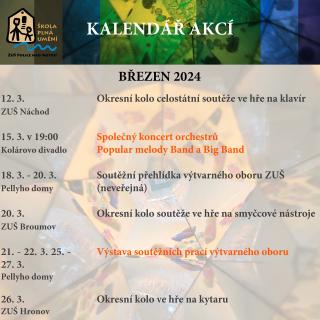 Kalendář akcí Březen 2024