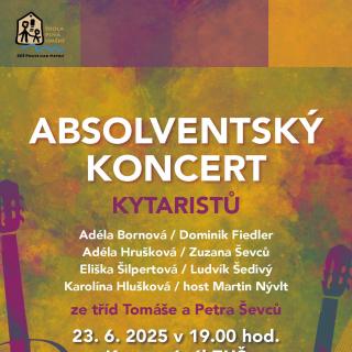 Absolventský koncert žáků z kytarových tříd